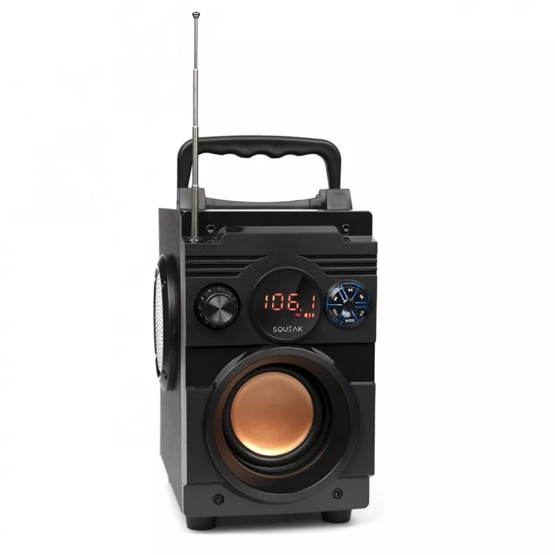 Squeak Bassblaster Bluetooth 5.1 -kaiutin, FM-radio, MP3-soitin SQ1001