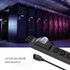 Qoltec 53999 19 tuuman räkkivirtakisko PDU, 1U, 8x IEC C13, 10 A, suojakytkimellä, 2 m