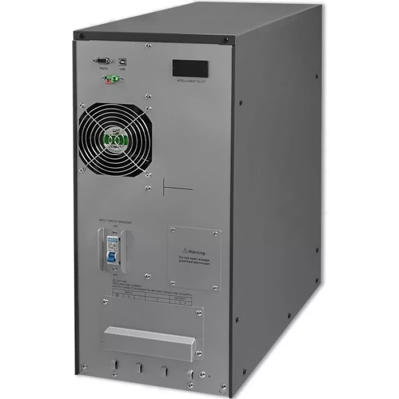Qoltec 53982 On-line-UPS puhdas siniaalto, 6 kVA / 4,8 kW, LCD, USB