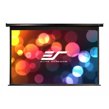SALE OUT. Elite Screens Electric125H Spectrum -valkokangas 125'' 16:9 / halkaisija 312,5 cm, L 276,5 cm x K 155,7 cm / musta kotelo / sähkömoottorinen valkokangas / seinä- ja kattokiinnitys / 1