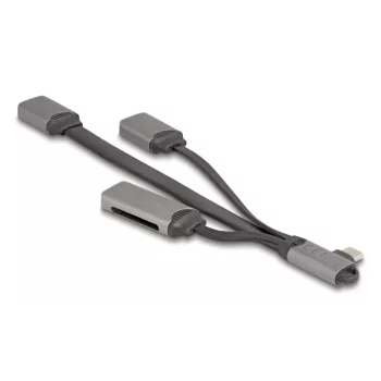 DeLOCK 64303 USB 3.2 Gen 1 Type-C -keskitin 5000 Mbit/s harmaa