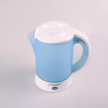Sähköinen vedenkeitin Maestro MR010 0,6 l 600 W — sininen/valkoinen, vedenmäärän ilmaisin, kalkinpoistosuodatin