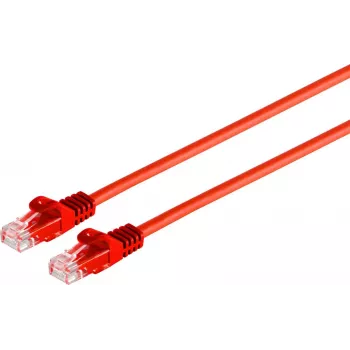 ShiverPeaks 08-35014 Cat7 U/UTP RJ45-kytkentäkaapeli, punainen, 0,5 m