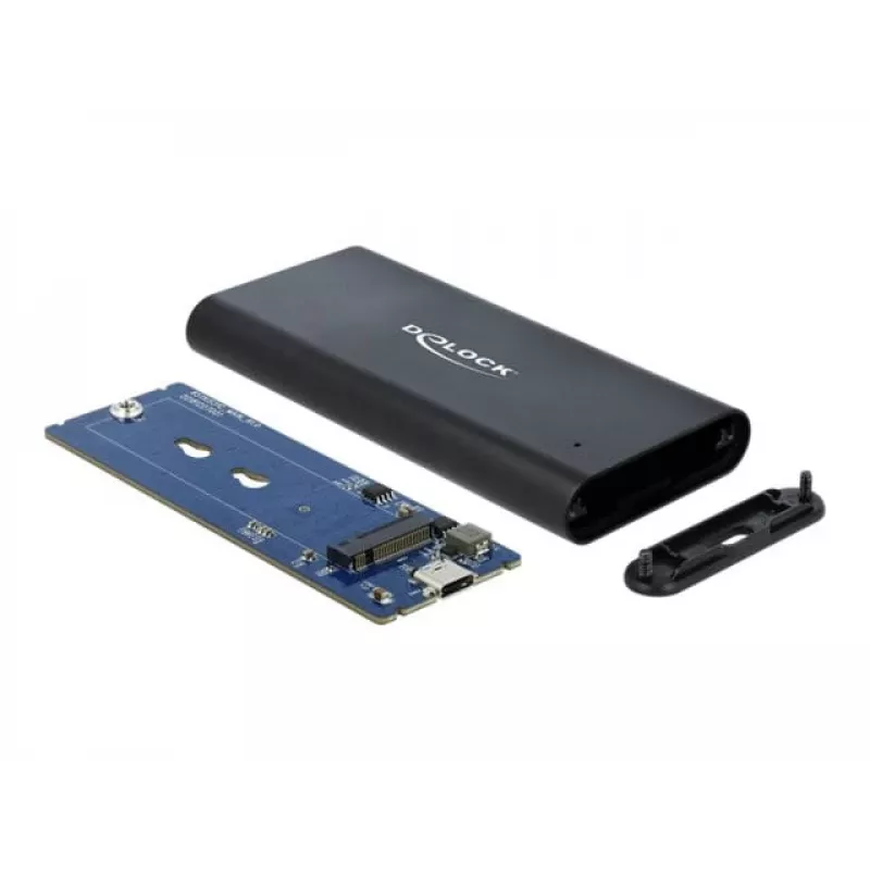 Delock - muistikotelo - M.2 - M.2 NVMe -kortti - USB 3.1 (Gen 2) - musta (42614)
