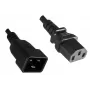 Microconnect PE030610 virtajohto musta 1 m C13-liitin C20-liitin