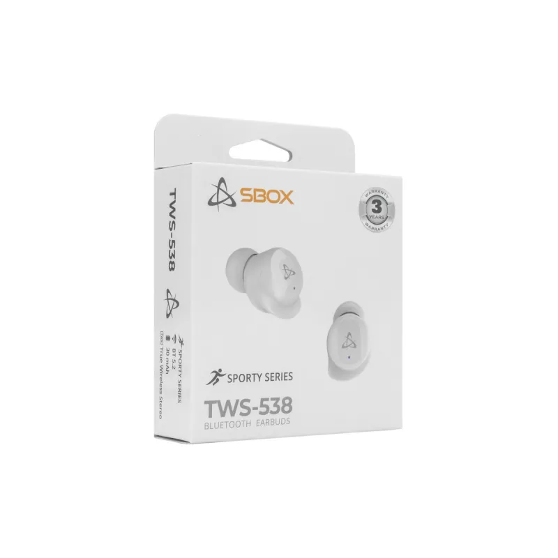 Kuulokkeet SBOX EB-TWS538 valkoinen