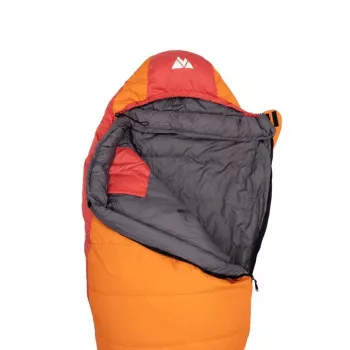 Makuupussi Volven VOLVEN TRAVELLER Right Orange – mummomallinen, vetoketju oikealla, yhdelle henkilölle