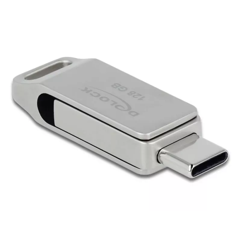 USB-muistitikku DeLOCK 128 GB USB-C Type-A kääntömalli