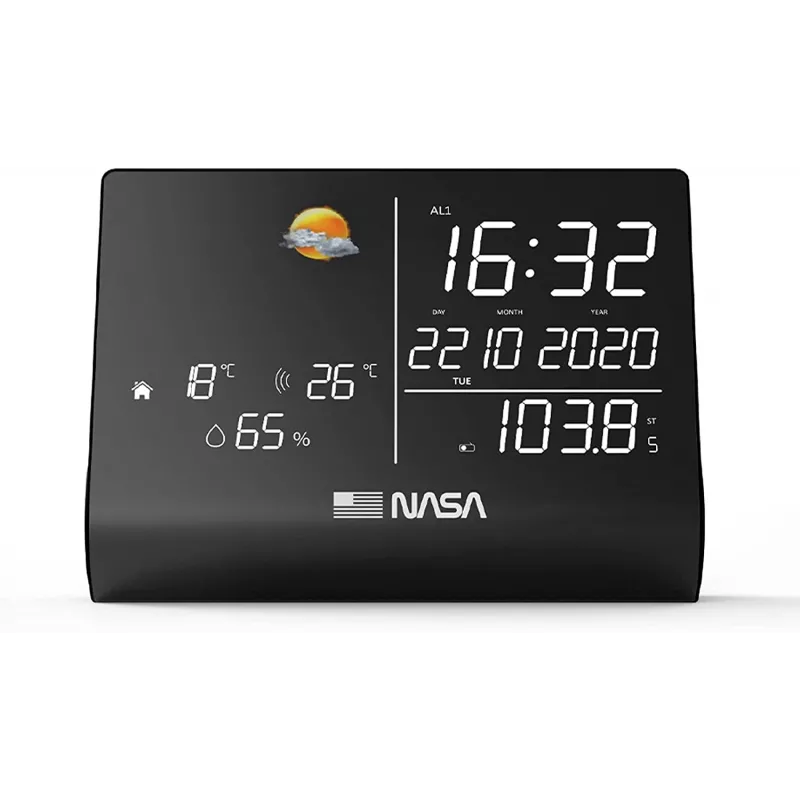 Nasa WSP1300 musta sääasema/kaiutin BT