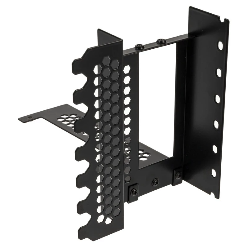 CableMod CM-VPB-2DK-R pystysuuntainen näytönohjaimen teline PCIe x16 -riser-kaapelilla, 2x DisplayPort, musta