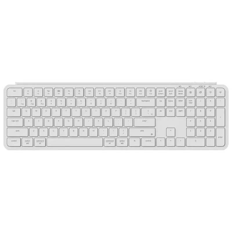 Keychron B6P-K8 näppäimistö Full-size USB RF Wireless Bluetooth norsunluu