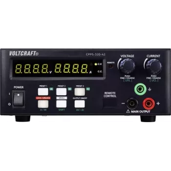 VOLTCRAFT CPPS-320-42 laboratoriovirtalähde, säädettävä 0,02 - 42 V/DC 0,01 - 20 A 320 W USB-kaukosäädettävä, ohjelmoitava, Au (CPPS-320-42)