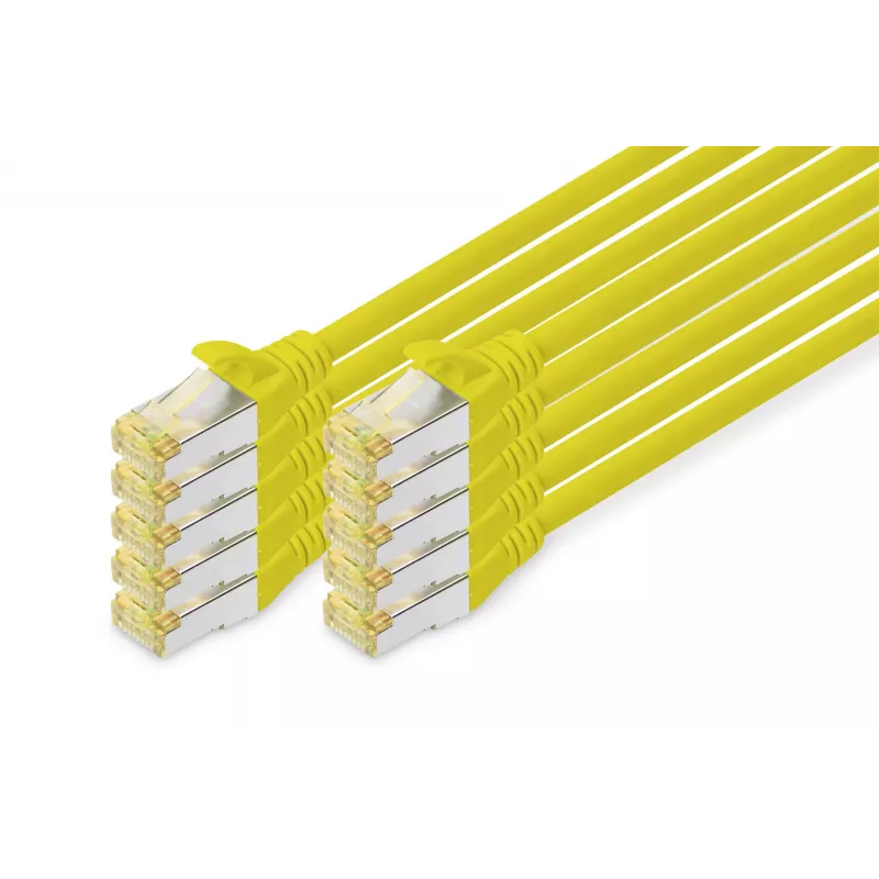 Digitus DK-1644-A-020-Y-10 Ethernet-verkkopatchkaapeli keltainen