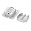 Digitus DN-9007-1 CAT 6A Class EA -verkkorasia, 2x RJ45, suojattu, uppoasennus, valkoinen