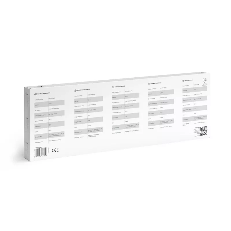 Savio KB-01 näppäimistö Home/Office USB QWERTY US Englanti musta