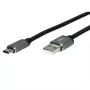 USB-kaapeli ROLINE 11029029 USB 2.0 3 m USB A USB C musta hopea