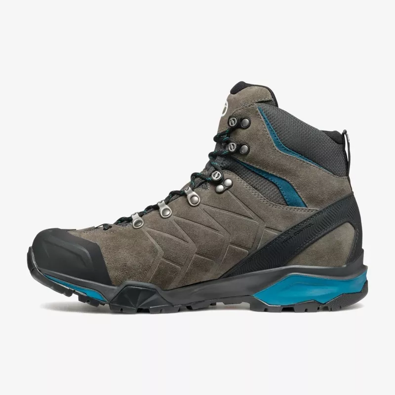Scarpa ZG Trek GTX vaelluskengät, Titanium/Lake Blue, koko 45,5