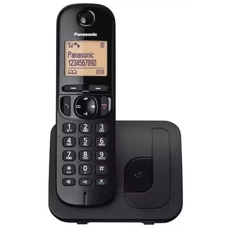 Panasonic KX-TGC 210 PDB DECT-puhelin musta numeronäytöllä