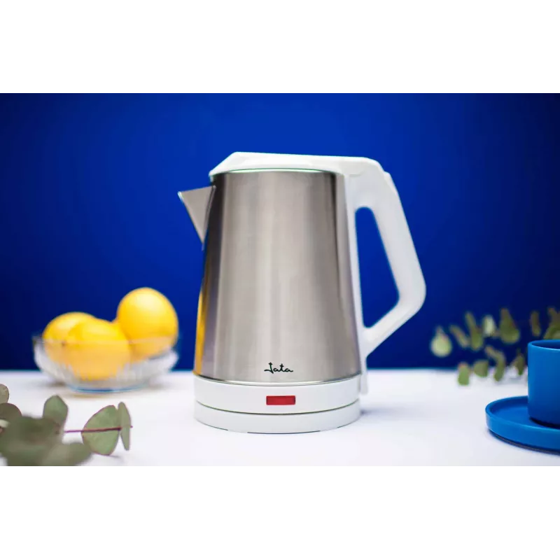 Jata JEHA1723 vedenkeitin, 2 l, 1500 W, ruostumaton teräs, valkoinen