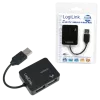 USB-keskitin LOGILINK UA0139 – 4-porttinen USB 2.0, 480 Mbit/s, musta