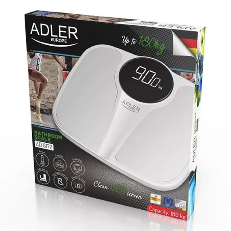 Elektroninen henkilövaaka Adler AD 8172w LED
