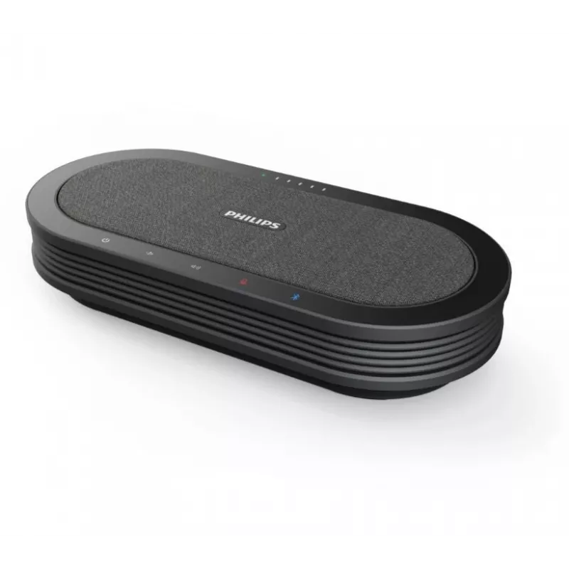 Philips PSE0501 Smart Meeting langaton kokousmikrofoni Sembly-kokousavustajalla, USB-C, musta/harmaa
