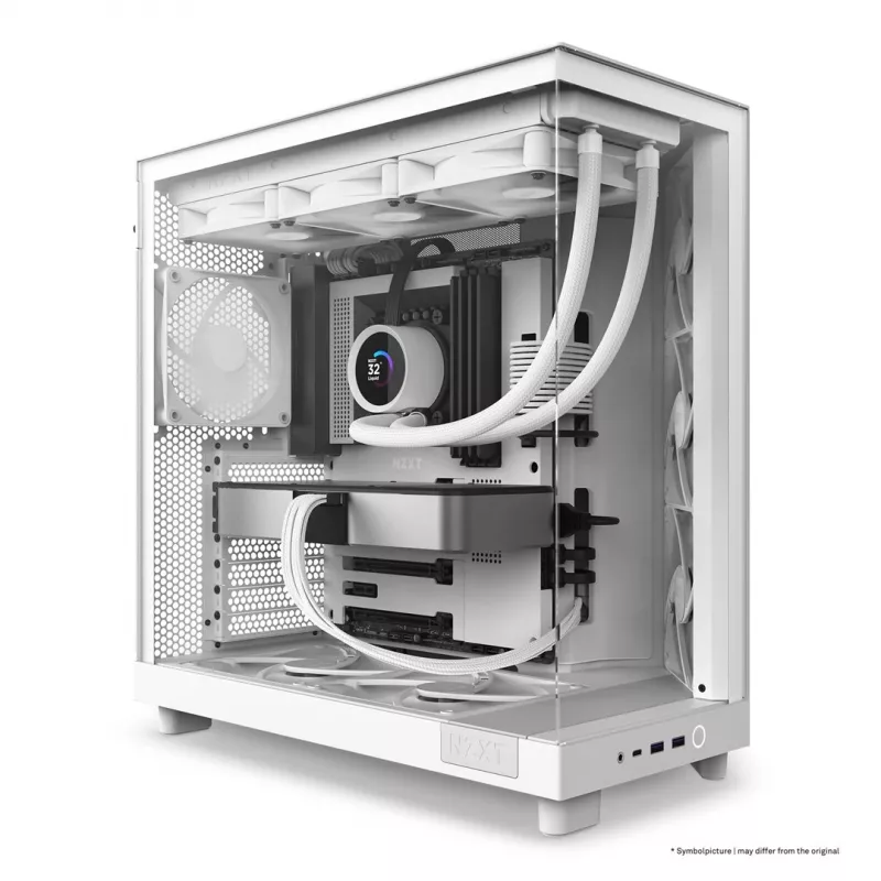 NZXT H6 Flow Mid-Tower kotelo - valkoinen