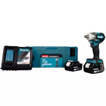 Iskuruuvinväännin Makita DTW300RTJ 3200 kierr./min, 18V, 2 akkua