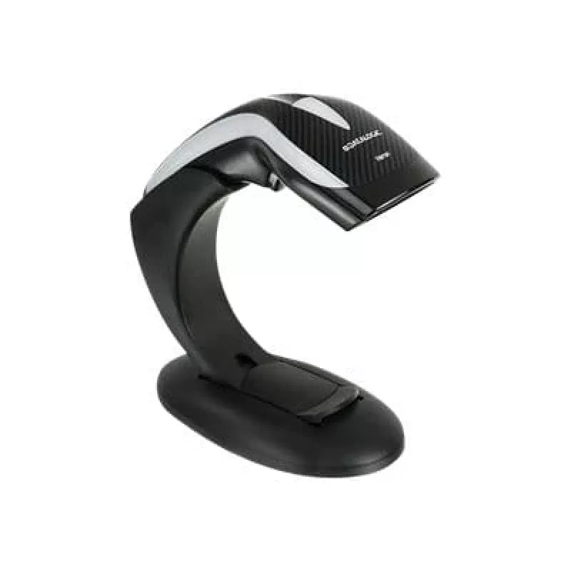 Datalogic Heron HD3130 -sarja, 1D-viivakoodinlukija telineellä ja USB-kaapelilla, musta