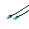 Assmann Digitus CAT 5e U-UTP verkkokaapeli. PVC. AWG 26/7. Pituus 2 m. Väri vihreä (DK-1512-020/G)