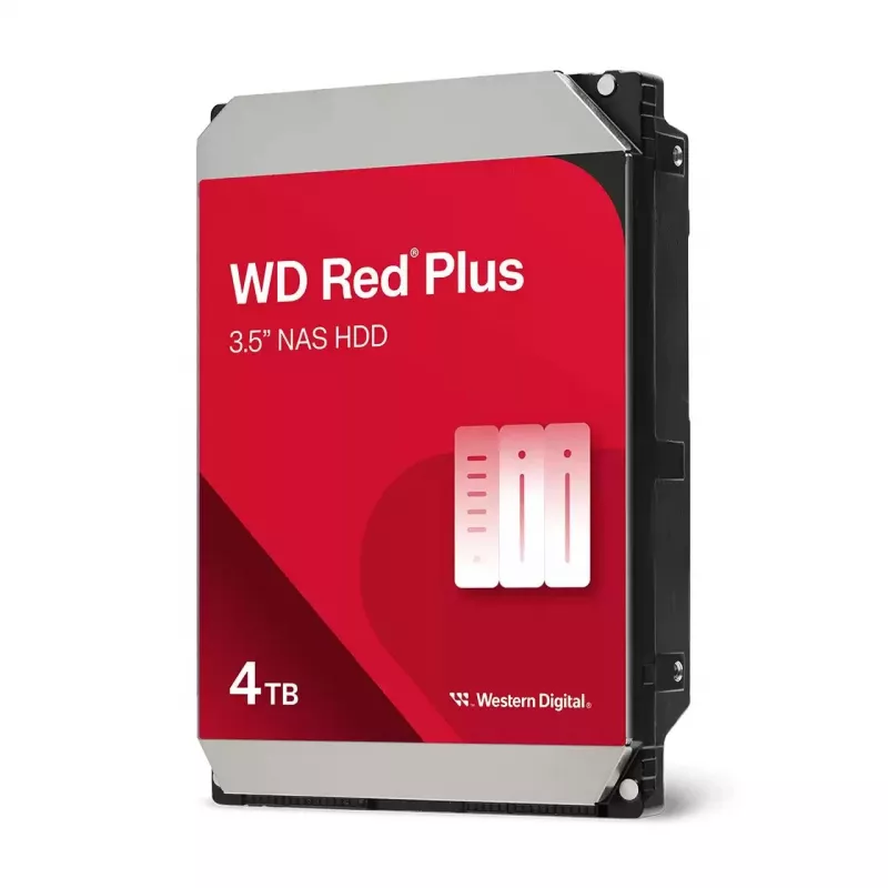 Sisäinen HDD Western Digital Red Plus WD40EFZZ 4 TB 5400 RPM 128 MB 3,5