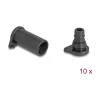 DeLOCK 60671 liitännän pölysuojus 10 kpl DL4 silikoni musta 14x29x14 mm