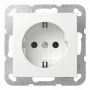 SCHUKO-pistorasia Gira System 55 puhtaanvalkoinen malli 418827