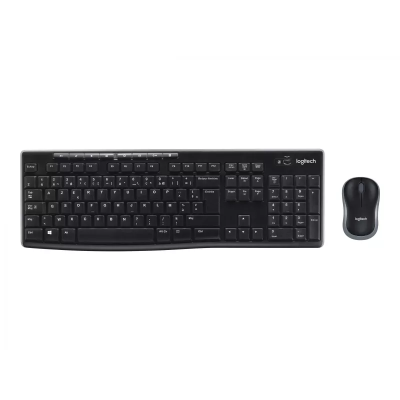 Logitech Wireless Combo MK270 – näppäimistö-hiiri-sarja – langaton – 2,4 GHz – ranska (920-004510)