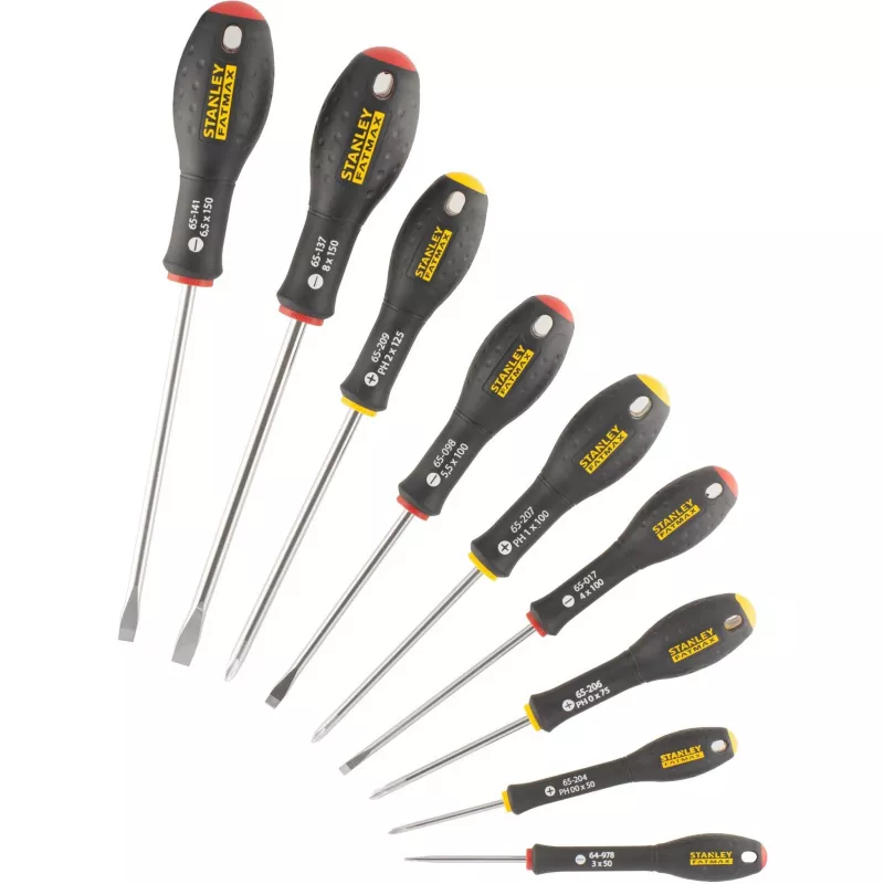 Käsiruuvimeisselisarja STANLEY FATMAX FMHT65439-0 — talttapääruuvimeisselit, eri koot