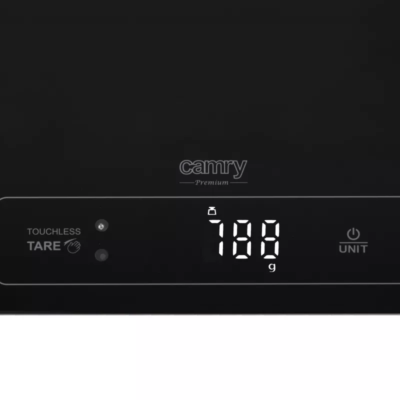 Keittiövaaka Camry CR 3175 enimmäispaino 15 kg jako 1 g näyttö LED musta