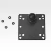 RAM Mounts 100x100mm VESA-levy pallolla musta 121mm