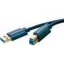 ClickTronic 3 m USB3.0 A - B m/m 3 m USB A USB B sininen USB-kaapeli (70093)