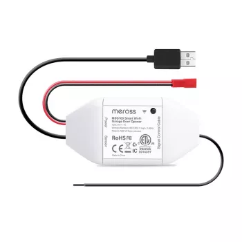 Älykäs autotallin kytkin Meross MSG100HK HomeKit-yhteensopiva — WLAN-ohjaus yhden oven autotallin ovelle
