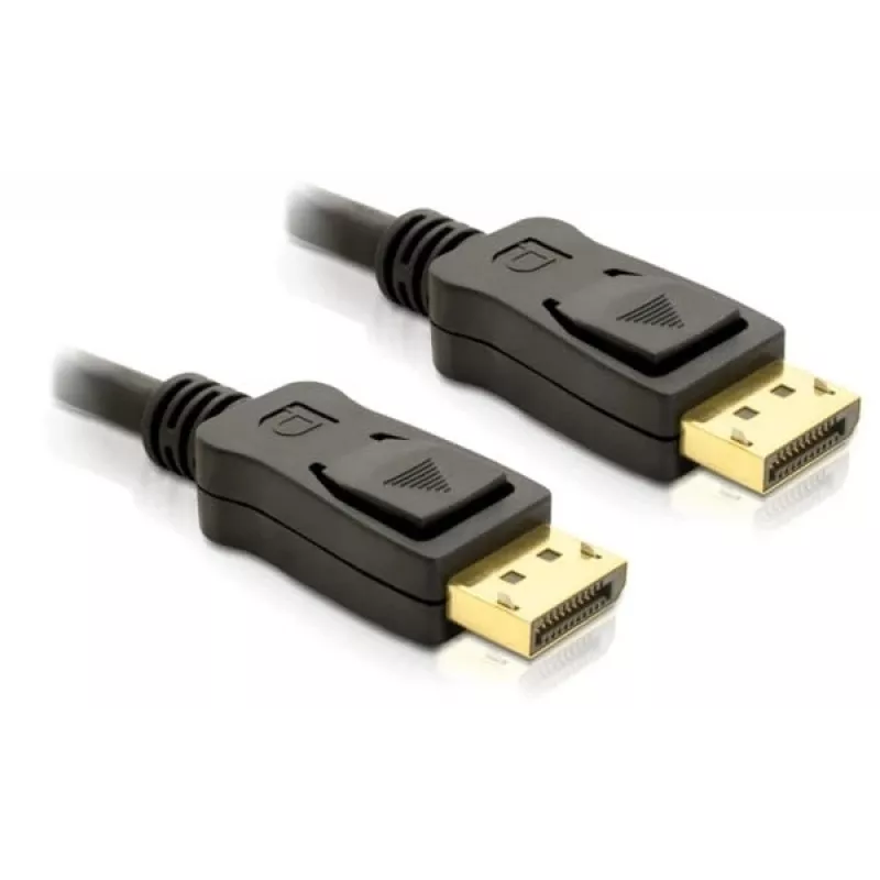 DisplayPort-kaapeli DeLOCK 82423 1 m uros-uros musta