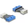 DELOCK USB 5 Gbps -sovitin 20-nastainen liitinrima (naaras) - USB-B 5Gbps