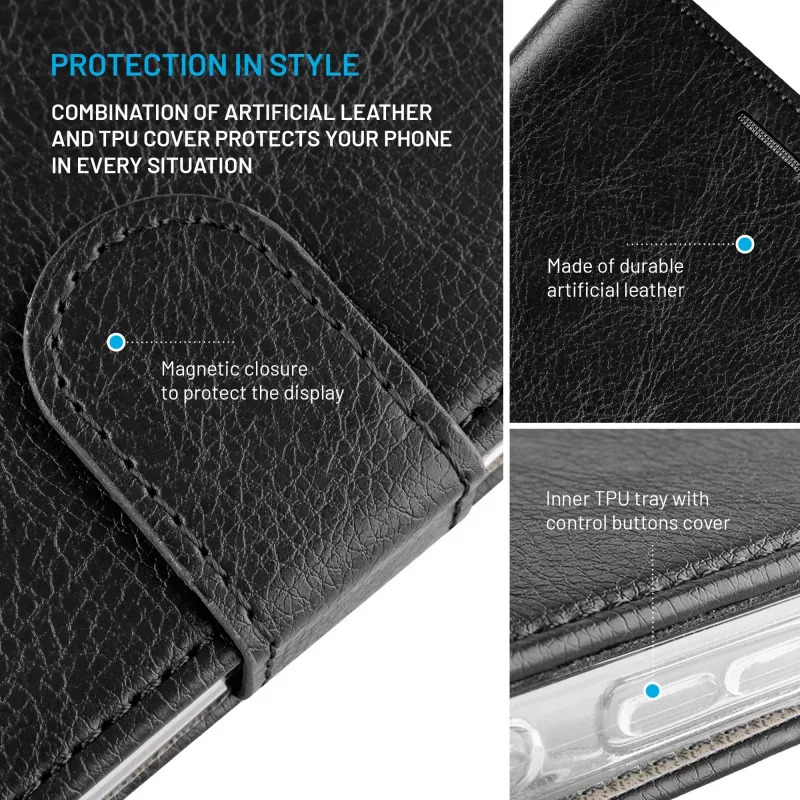 FIXED Opus Samsung Galaxy S26+:lle, musta | kiinteä takakansi