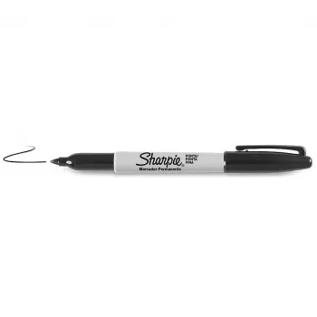Sharpie Fine Point pysyvä tussi, musta, 12 kpl