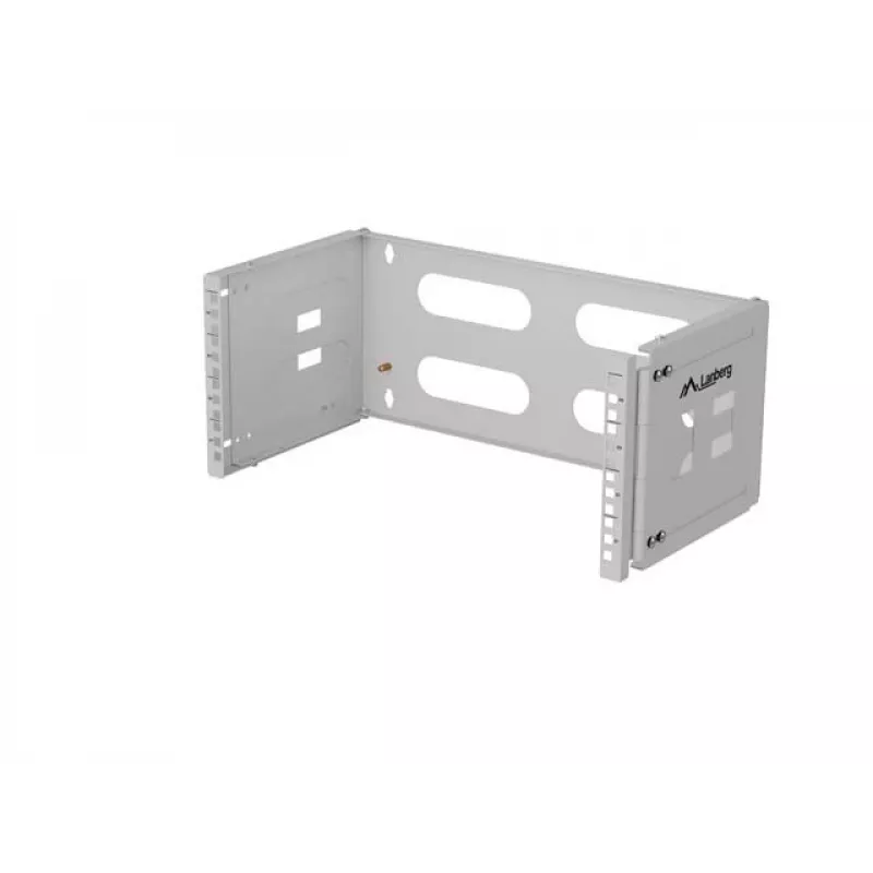 19 tuuman seinäkiinnitteinen kaappi 4U LANBERG — 497×400/240 mm, harmaa