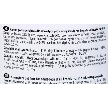 Dolina Noteci Premium runsaasti ankkaa ja kurpitsaa 400 g