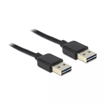 USB-kaapeli DeLOCK 1 m USB 2.0 A musta