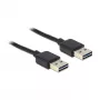 USB-kaapeli DeLOCK 1 m USB 2.0 A musta
