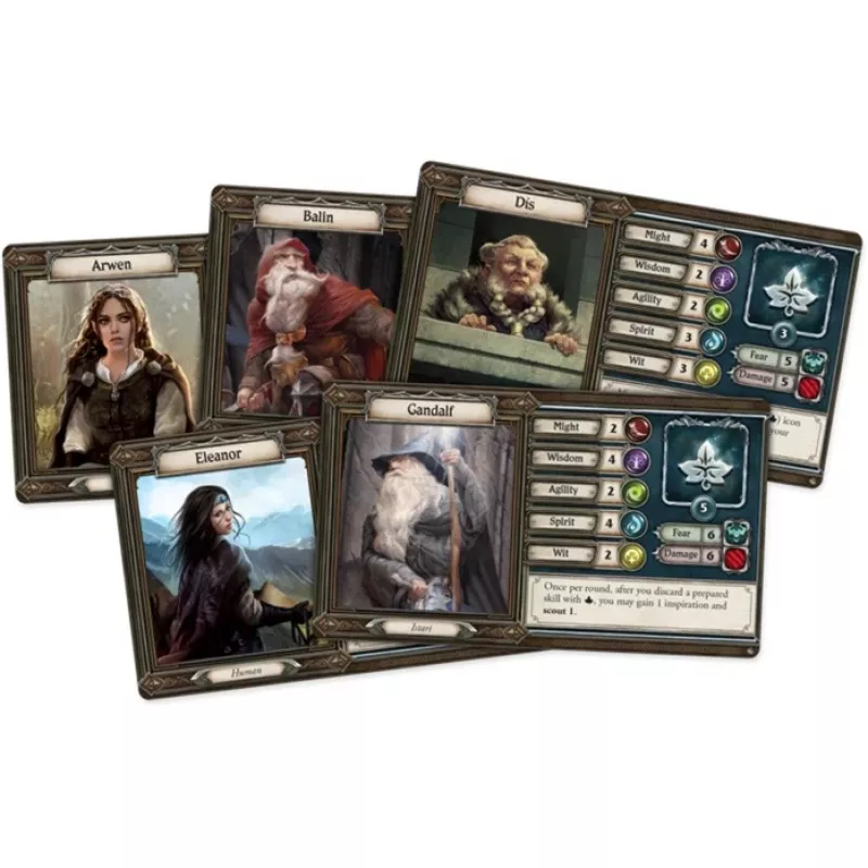 Asmodee Taru sormusten herrasta: Matka Keski-Maahan - Pimeät polut, lautapeli