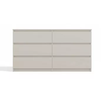 Lipasto MALWA M6/140 top e shopilta — 6 laatikkoa, 1380×400×750 mm, kashmir-laminaatti