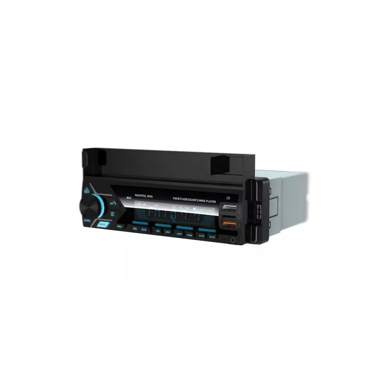 Auto-digitaalimediasoitin Navitel RD6 — 4x45 W audiosoitin, digitaalisten ja ulkoisten lähteiden toisto, Single-DIN-asennus